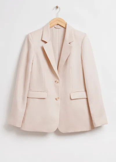 & OTHER STORIES RELAXED LINEN-BLEND BLAZER