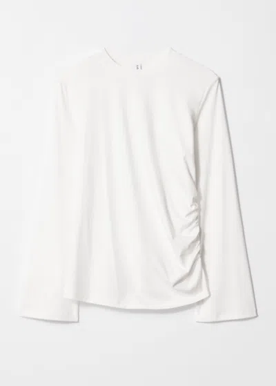 & OTHER STORIES RUCHED LONG-SLEEVE TOP