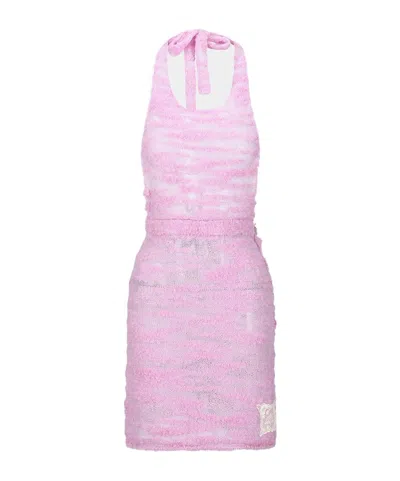 ANDERSSON BELL CLOUD HALTER KNIT MINIDRESS