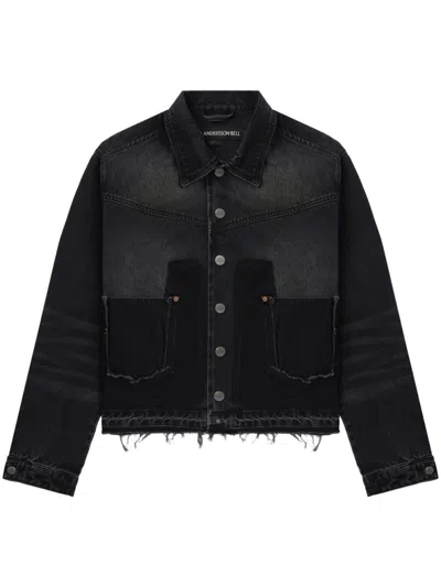 ANDERSSON BELL UNFINISHED-EFFECT DENIM JACKET