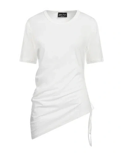 ANDREA YA' AQOV ANDREA YA' AQOV WOMAN T-SHIRT WHITE SIZE M COTTON