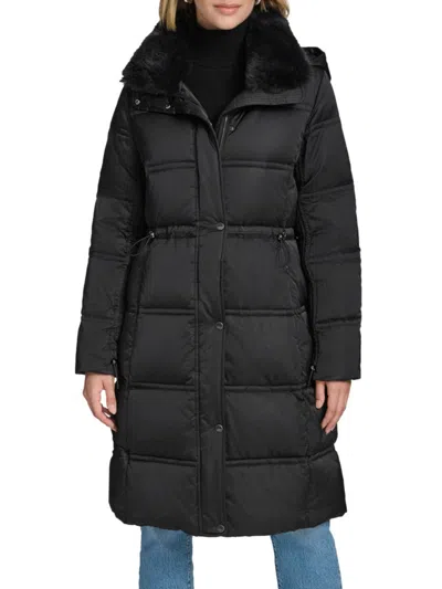 ANDREW MARC WOMEN'S EMERY FAUX RABBIT FUR DOWN PARKA