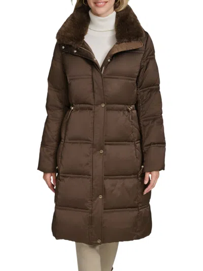 ANDREW MARC WOMEN'S EMERY FAUX RABBIT FUR DOWN PARKA
