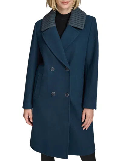 ANDREW MARC WOMEN'S SLOANE WALKER TEXTURED WOOL BLEND COAT