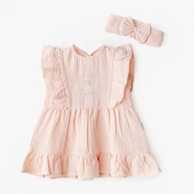 ANDY WAWA ANDY WAWA LOVE FAMILY MUSLIN DRESS BAND SET