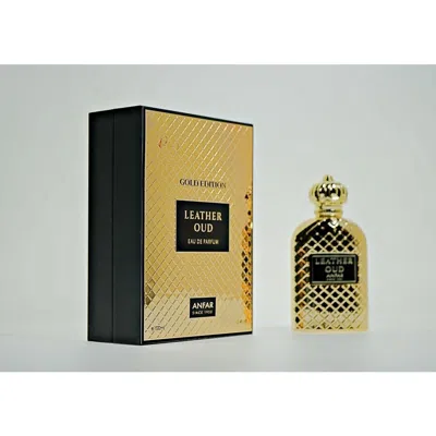 ANFAR ANFAR MEN'S LEATHER OUD GOLD EDITION EDP SPRAY 3.4 OZ FRAGRANCES 6292257641219