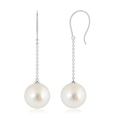 ANGARA ANGARA 10MM DANGLING SOLITAIRE SOUTH SEA PEARL EARRINGS