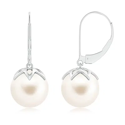 ANGARA ANGARA 10MM FRESHWATER PEARL LEVERBACK DROP EARRINGS