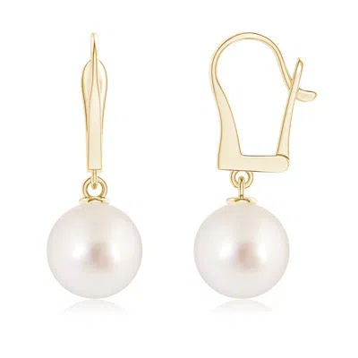 ANGARA ANGARA 10MM SOLITAIRE SOUTH SEA PEARL LEVERBACK DANGLE EARRINGS