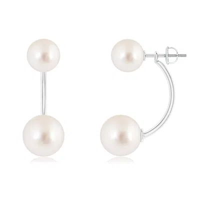 ANGARA ANGARA 10MM SOUTH SEA PEARL FRONT BACK STUD EARRINGS