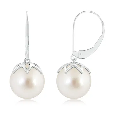 ANGARA ANGARA 10MM SOUTH SEA PEARL LEVERBACK DROP EARRINGS