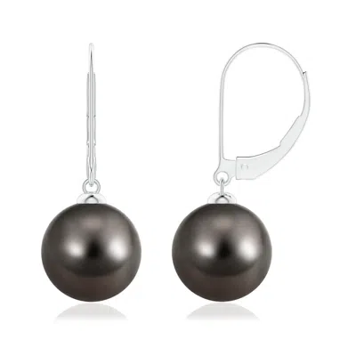 ANGARA ANGARA 10MM TAHITIAN PEARL EARRINGS WITH LEVERBACK