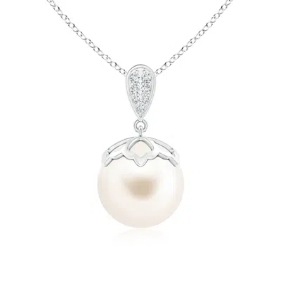 ANGARA ANGARA 11MM FRESHWATER PEARL PENDANT WITH INVERTED PEAR BALE