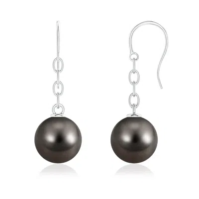 ANGARA ANGARA 11MM SOLITAIRE TAHITIAN PEARL DROP EARRINGS