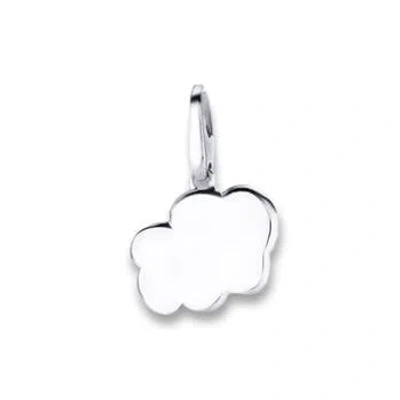 ANGARA ANGARA 14K WHITE GOLD CLOUD CHARM