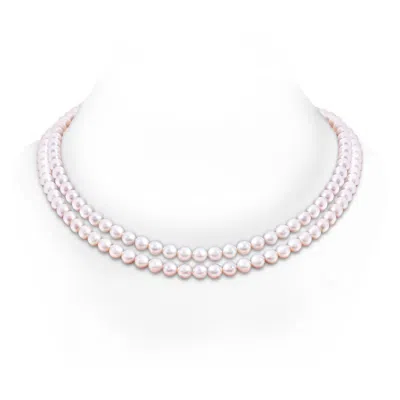 ANGARA ANGARA 7-8MM 7-8MM, 20" JAPANESE AKOYA PEARL DOUBLE LINE NECKLACE
