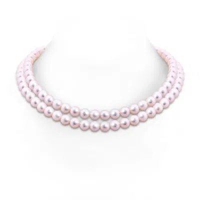 ANGARA ANGARA 7.5-8.5MM 7.5-8.5MM, 18" JAPANESE AKOYA PEARL DOUBLE STRAND NECKLACE