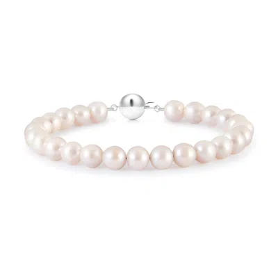 ANGARA ANGARA 7MM CLASSIC JAPANESE AKOYA PEARL SINGLE STRAND BRACELET