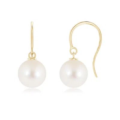 ANGARA ANGARA 8MM CLASSIC FRESHWATER PEARL FISH HOOK EARRINGS