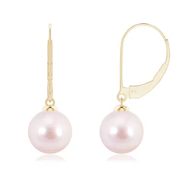 ANGARA ANGARA 8MM JAPANESE AKOYA PEARL EARRINGS WITH LEVERBACK
