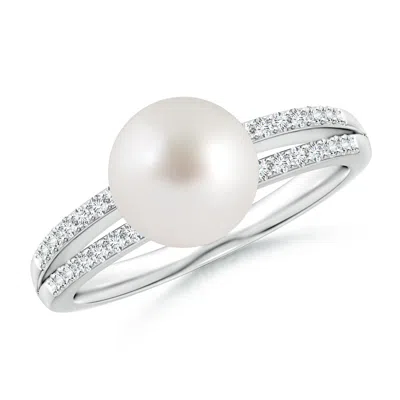 ANGARA ANGARA 8MM SOUTH SEA PEARL DOUBLE SHANK RING