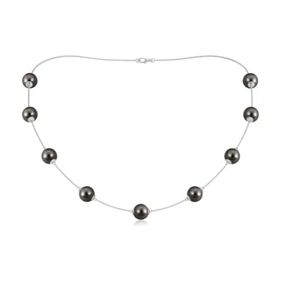ANGARA ANGARA 9-9.5MM 18" TAHITIAN PEARL STATION NECKLACE
