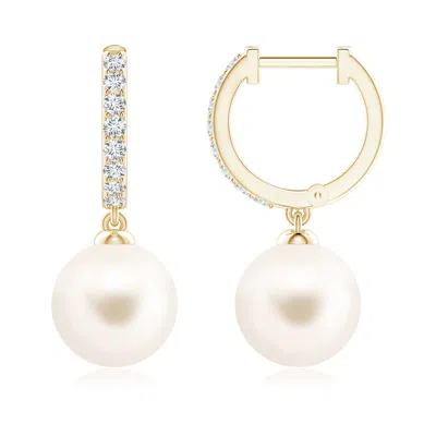 ANGARA ANGARA 9MM FRESHWATER PEARL HUGGIE HOOP EARRINGS