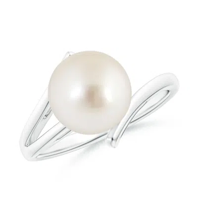 ANGARA ANGARA 9MM SOLITAIRE SOUTH SEA PEARL BYPASS SPLIT SHANK RING