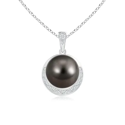 ANGARA ANGARA 9MM TAHITIAN PEARL CRESCENT PENDANT