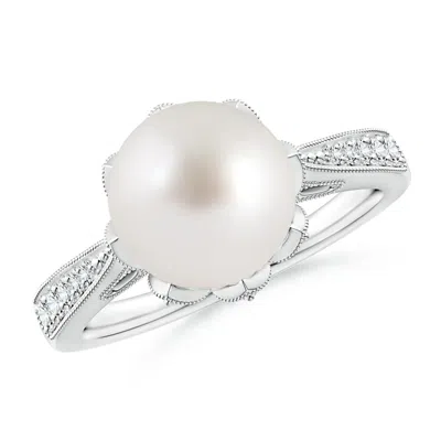 ANGARA ANGARA 9MM VINTAGE STYLE SOUTH SEA PEARL RING