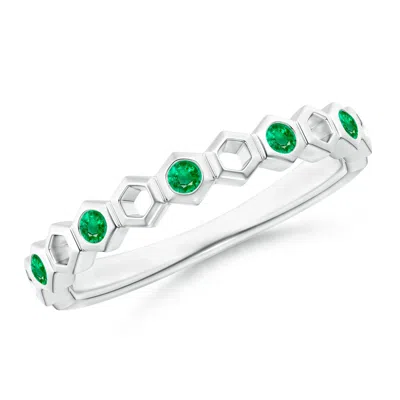 ANGARA ALTERNATE HEXAGONAL EMERALD RING