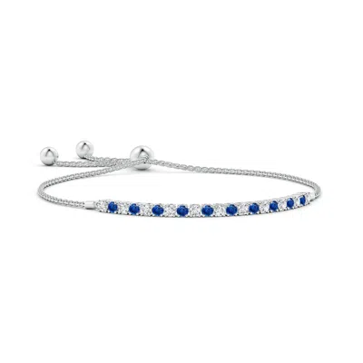 ANGARA ALTERNATE SAPPHIRE AND DIAMOND TENNIS BOLO BRACELET