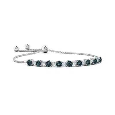 ANGARA ALTERNATING LAB-GROWN ALEXANDRITE & DIAMOND TENNIS BOLO BRACELET