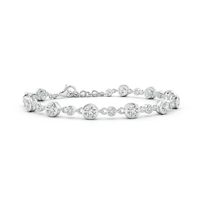 ANGARA ALTERNATING SIZE ROUND DIAMOND TENNIS BRACELET