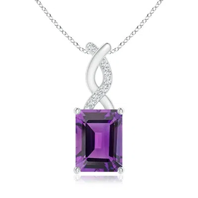 ANGARA AMETHYST PENDANT WITH DIAMOND ENTWINED BALE