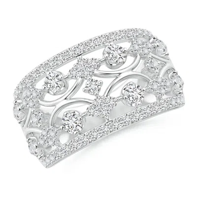 ANGARA ART DECO STYLE DIAMOND BROAD ANNIVERSARY RING