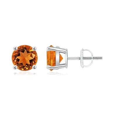 ANGARA BASKET-SET ROUND CITRINE STUDS