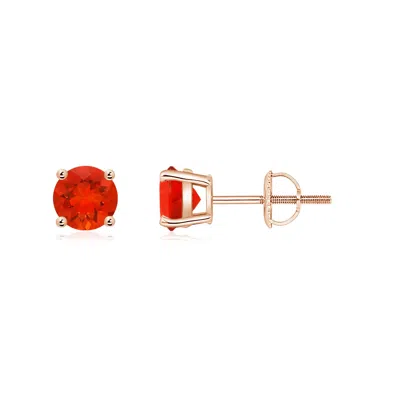 ANGARA BASKET-SET ROUND FIRE OPAL STUDS