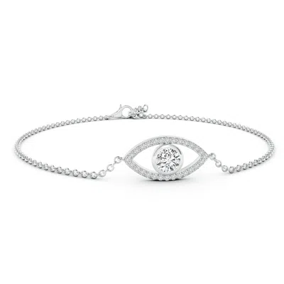 ANGARA BEZEL-SET DIAMOND EVIL EYE BRACELET WITH ACCENTS