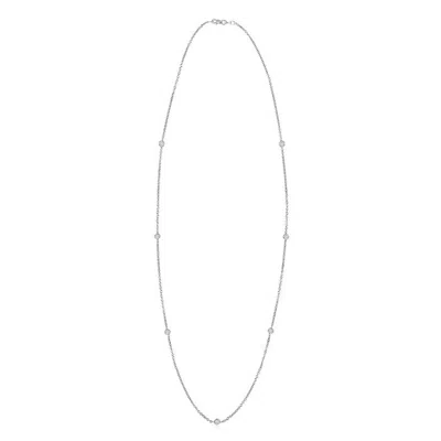 ANGARA BEZEL-SET DIAMOND SEVEN STONE NECKLACE