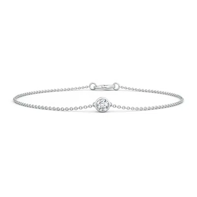 ANGARA BEZEL-SET ROUND DIAMOND CHAIN BRACELET