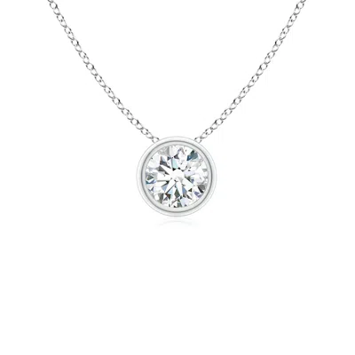 ANGARA BEZEL-SET ROUND DIAMOND SOLITAIRE PENDANT