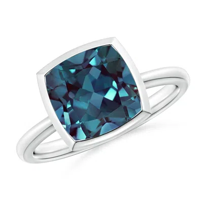 ANGARA BEZEL-SET SOLITAIRE LAB-GROWN ALEXANDRITE RING