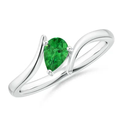 ANGARA BYPASS PEAR-SHAPED TSAVORITE RING