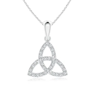 ANGARA CELTIC TRINITY KNOT DIAMOND PENDANT
