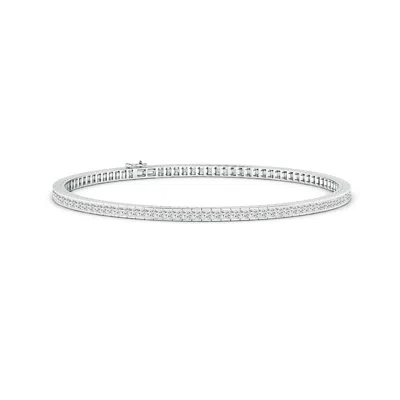 ANGARA CHANNEL-SET PRINCESS-CUT DIAMOND TENNIS BRACELET
