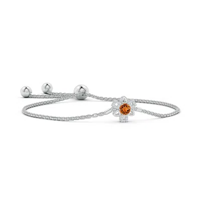 ANGARA CITRINE AND DIAMOND MULTI-SHAPE SCORPIO BOLO BRACELET