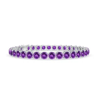 ANGARA CLASSIC AMETHYST LINEAR TENNIS BRACELET