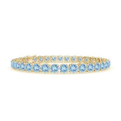 ANGARA CLASSIC AQUAMARINE LINEAR TENNIS BRACELET