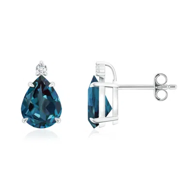 ANGARA CLASSIC CLAW-SET PEAR LAB-GROWN ALEXANDRITE SOLITAIRE STUD EARRINGS